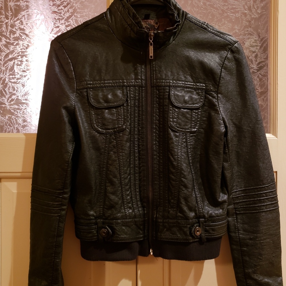 Jou Jou Faux Leather Jacket